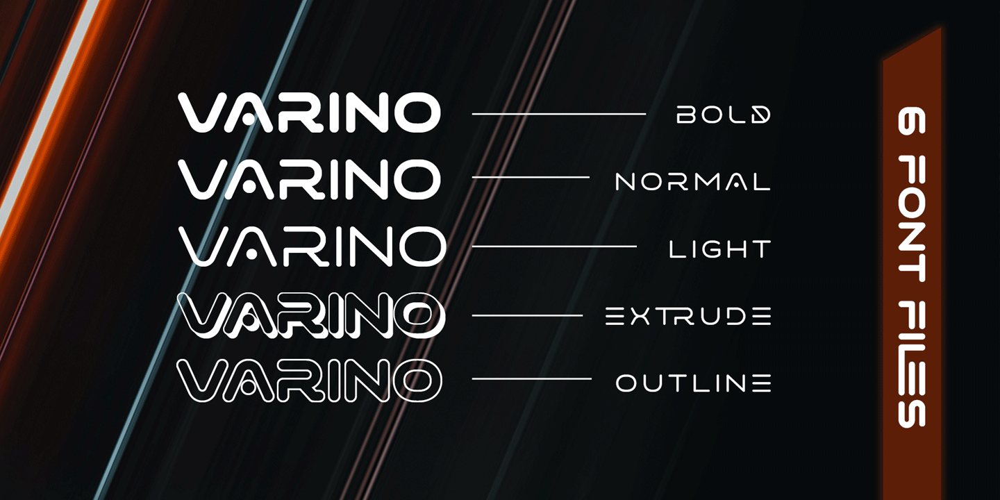 Example font Varino #8
